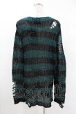 画像2: KILL STAR / Sea Punk Knit Sweater XS ブルーグリーン H-25-02-28-1024-SL-TO-KB-ZH (2)