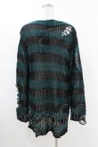 画像2: KILL STAR / Sea Punk Knit Sweater XS ブルーグリーン H-25-02-28-1027-SL-TO-KB-ZI (2)