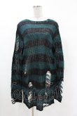 画像1: KILL STAR / Sea Punk Knit Sweater XS ブルーグリーン H-25-02-28-1029-SL-TO-KB-ZH (1)
