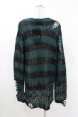 画像2: KILL STAR / Sea Punk Knit Sweater XS ブルーグリーン H-25-02-28-1029-SL-TO-KB-ZH (2)