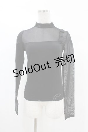 画像: KILL STAR / Dark Reality Mesh Top XS ブラック H-25-02-28-1005-SL-TO-KB-ZI