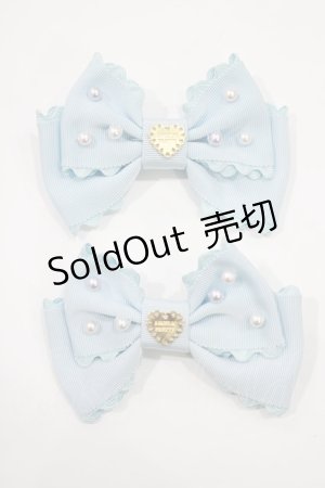 画像: Angelic Pretty / カラフルパールリボンクリップSet  サックス H-25-02-28-071-AP-AC-NS-ZH