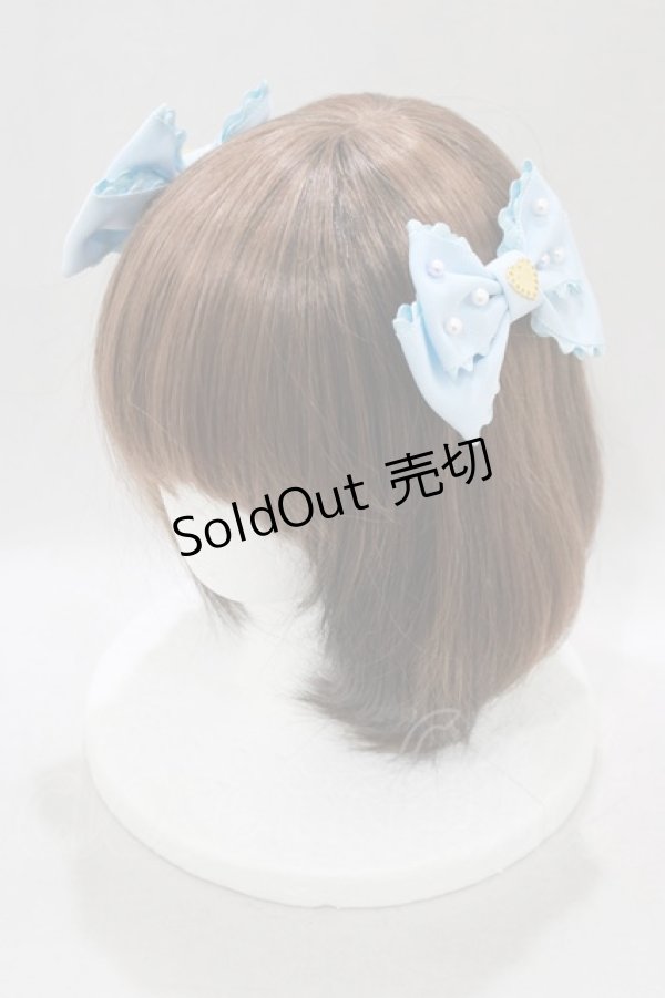 画像2: Angelic Pretty / カラフルパールリボンクリップSet  サックス H-25-02-28-071-AP-AC-NS-ZH (2)