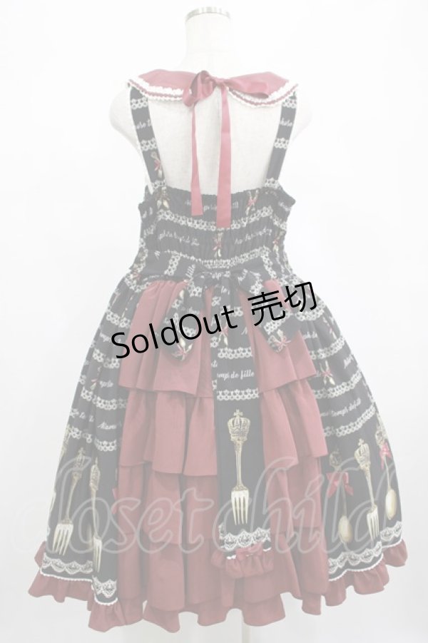 画像3: metamorphose / 【プラスサイズ】Beau Couvert バッスルジャンパースカート プラスサイズ ノワール H-25-02-28-005-ME-OP-NS-ZH (3)