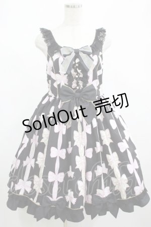 画像: Angelic Pretty / Jewelry Ribbon Princessジャンパースカート Free ブラック H-25-02-28-007-AP-OP-NS-ZH