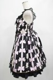 画像2: Angelic Pretty / Jewelry Ribbon Princessジャンパースカート Free ブラック H-25-02-28-007-AP-OP-NS-ZH (2)