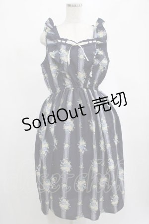 画像: axes femme / 花柄ワンピース M ネイビー H-25-02-28-009-AX-OP-NS-ZH