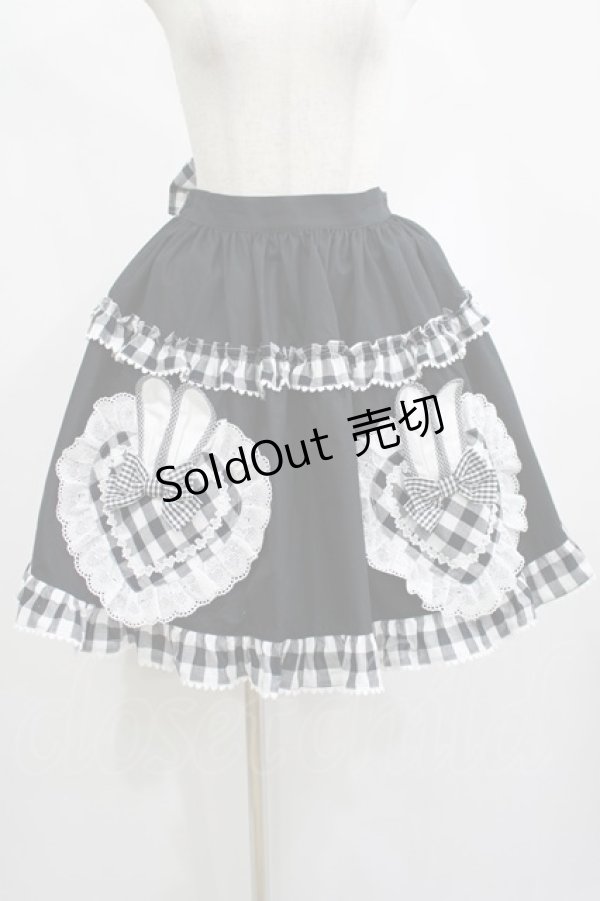 画像1: BABY,THE STARS SHINE BRIGHT / Alice meets the White Rabbitスカート Free ブラック H-25-02-28-022-BA-SK-NS-ZH (1)