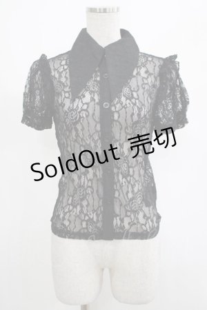 画像: KILL STAR / Vexina Lace Collar Blouse XS ブラック H-25-03-01-034-SL-BL-KB-ZH