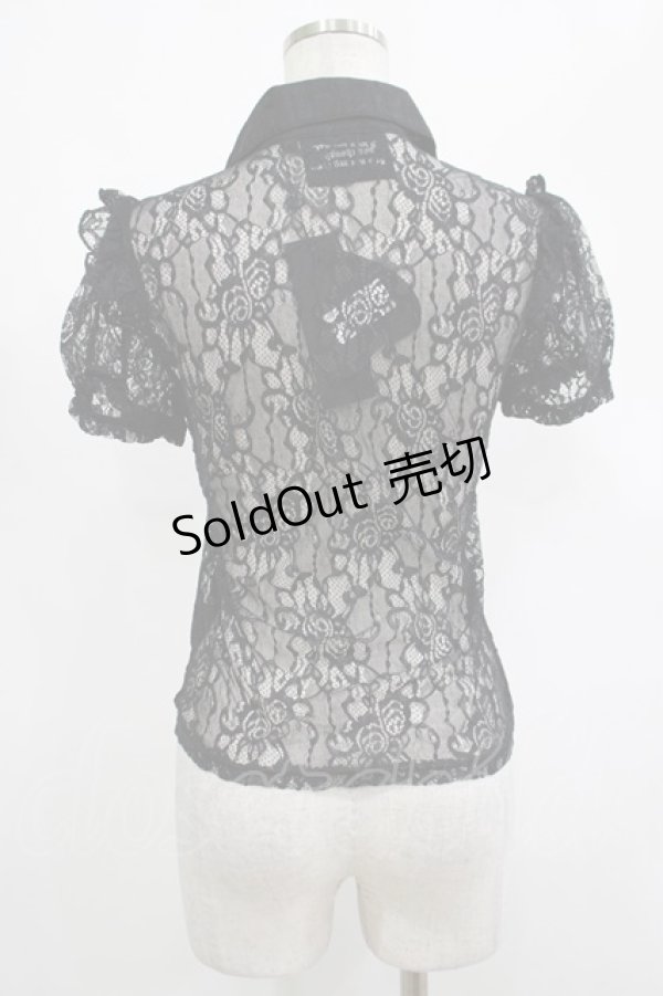 画像3: KILL STAR / Vexina Lace Collar Blouse XS ブラック H-25-03-01-034-SL-BL-KB-ZH (3)