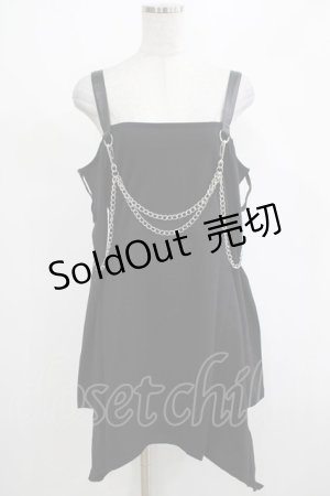 画像: KILL STAR / Pleasure & Chain Dress M ブラック H-25-03-01-036-SL-OP-KB-ZI
