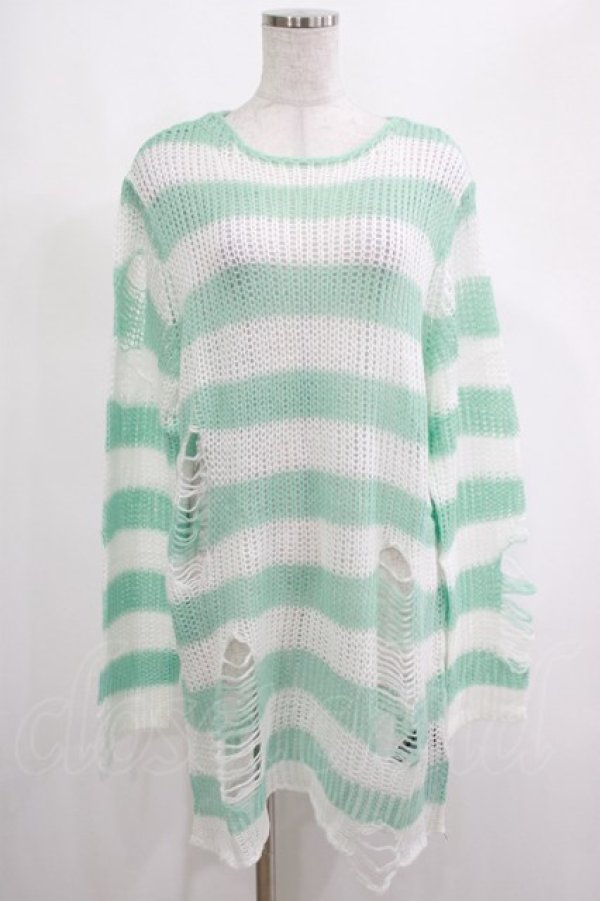 画像1: KILL STAR / Peppermint knit Sweater M ミント H-25-03-01-041-SL-TO-KB-ZH (1)