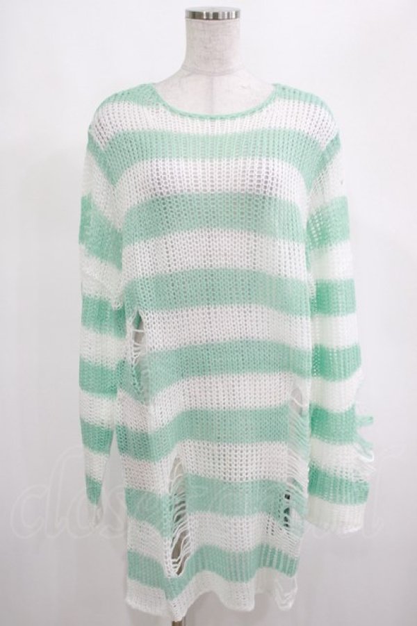 画像1: KILL STAR / Peppermint knit Sweater M ミント H-25-03-01-043-SL-TO-KB-ZH (1)