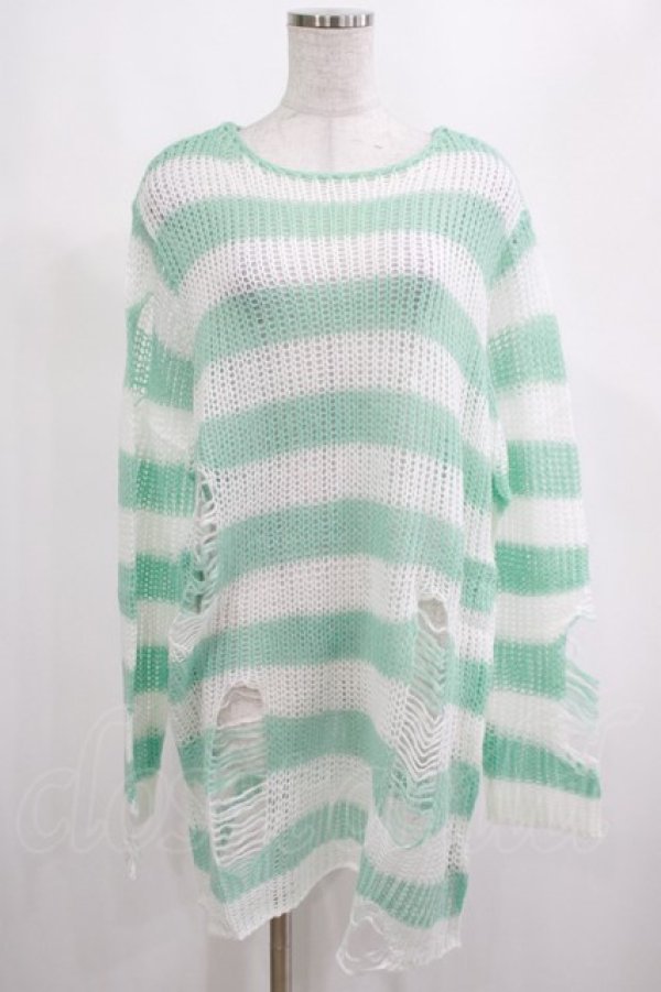 画像1: KILL STAR / Peppermint knit Sweater M ミント H-25-03-01-045-SL-TO-KB-ZH (1)
