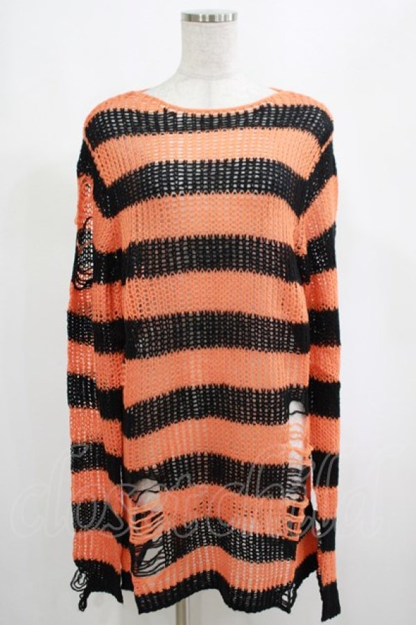 画像1: KILL STAR / Pumpkin Knit Sweater XS オレンジ H-25-03-01-048-SL-TO-KB-ZY (1)