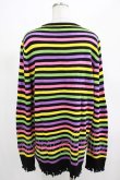 画像3: KILL STAR / Rainbow Warrior Knit Sweater S 黒×レインボー H-25-03-01-050-SL-TO-KB-ZI (3)