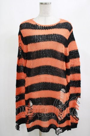 画像: KILL STAR / Pumpkin Knit Sweater XS オレンジ H-25-03-01-052-SL-TO-KB-ZT178