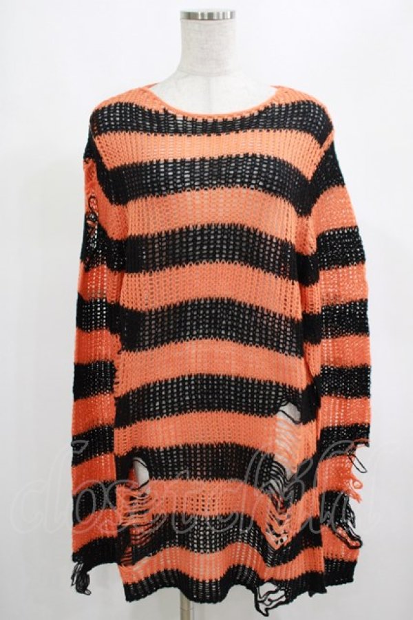 画像1: KILL STAR / Pumpkin Knit Sweater XS オレンジ H-25-03-01-052-SL-TO-KB-ZT178 (1)