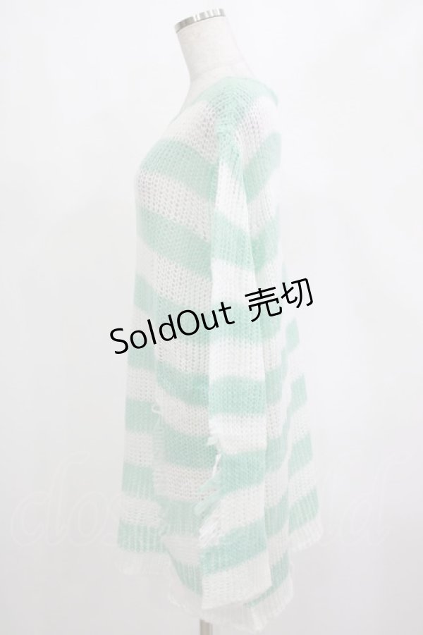 画像2: KILL STAR / Peppermint knit Sweater L ミント H-25-03-01-053-SL-TO-KB-ZH (2)