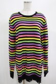 画像1: KILL STAR / Rainbow Warrior Knit Sweater XS 黒×レインボー H-25-03-01-054-SL-TO-KB-ZS (1)