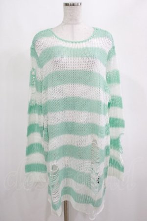 画像: KILL STAR / Peppermint knit Sweater L ミント H-25-03-01-057-SL-TO-KB-ZH
