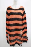 画像1: KILL STAR / Pumpkin Knit Sweater S オレンジ H-25-03-01-060-SL-TO-KB-ZH (1)