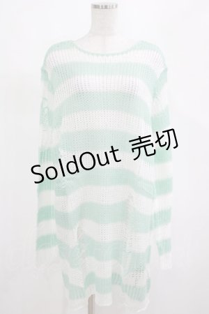 画像: KILL STAR / Peppermint knit Sweater L ミント H-25-03-01-061-SL-TO-KB-ZH