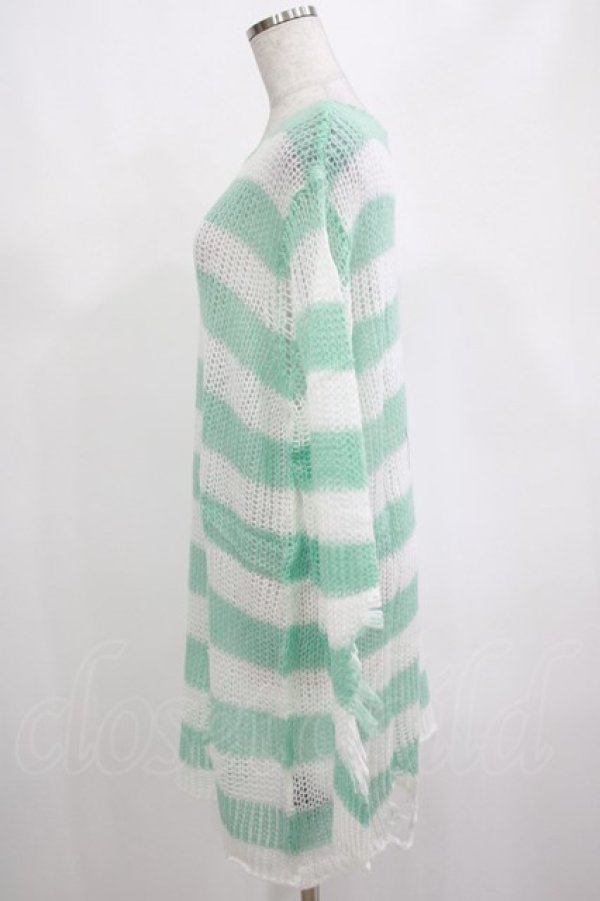 画像2: KILL STAR / Peppermint knit Sweater L ミント H-25-03-01-061-SL-TO-KB-ZH (2)