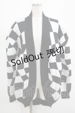 画像: KILL STAR / Your Move Cardigan XS 黒×白 H-25-03-01-062-SL-TO-KB-ZH