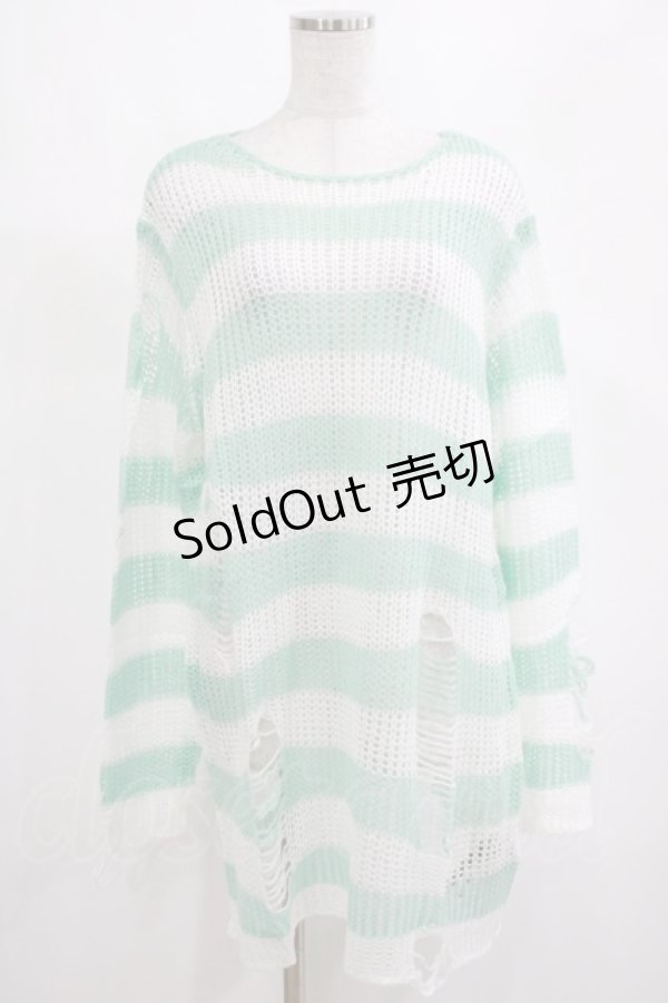画像1: KILL STAR / Peppermint knit Sweater L ミント H-25-03-01-063-SL-TO-KB-ZI (1)