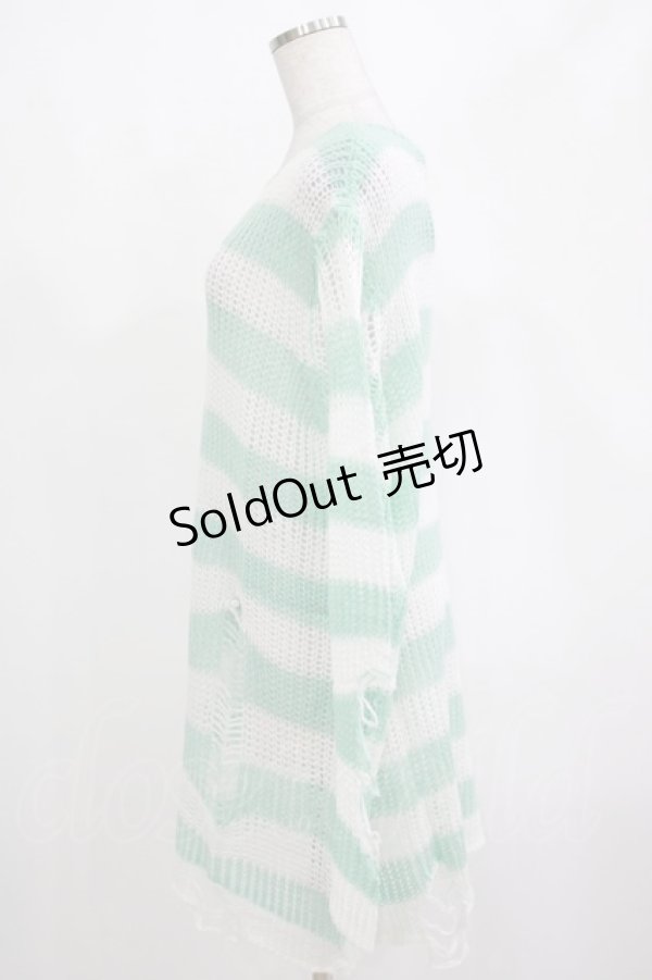 画像2: KILL STAR / Peppermint knit Sweater L ミント H-25-03-01-063-SL-TO-KB-ZI (2)