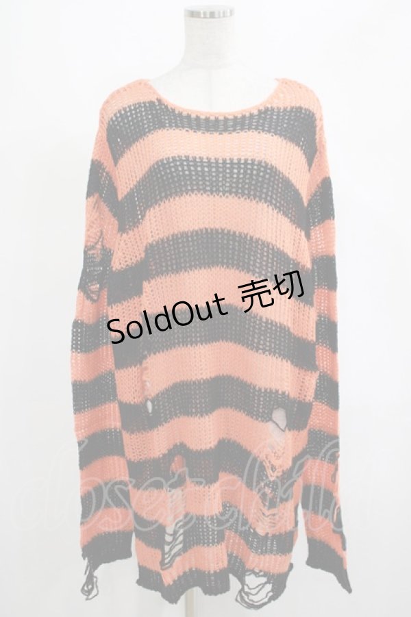 画像1: KILL STAR / Pumpkin Knit Sweater L オレンジ H-25-03-01-064-SL-TO-KB-ZI (1)