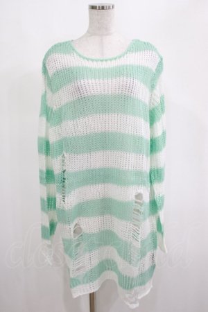 画像: KILL STAR / Peppermint knit Sweater L ミント H-25-03-01-065-SL-TO-KB-ZI
