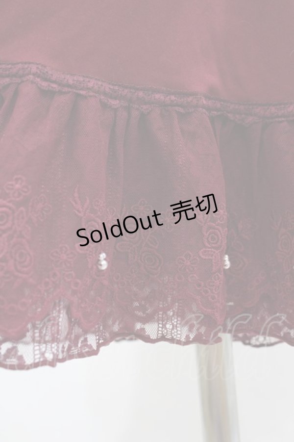 画像3: axes femme / レース重ねペチスカート M ボルドー H-25-03-01-1044-AX-SK-NS-ZH (3)