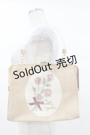 画像: an another angelus / ローズ刺繍クリアハンドルバッグ  PINK H-25-03-01-1014-CA-BG-NS-ZH