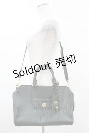 画像: Maison de FLEUR Petite Robe canone / 列車に飛び乗るボストンバッグ  グリーン H-25-03-01-1015-EL-BG-NS-ZH