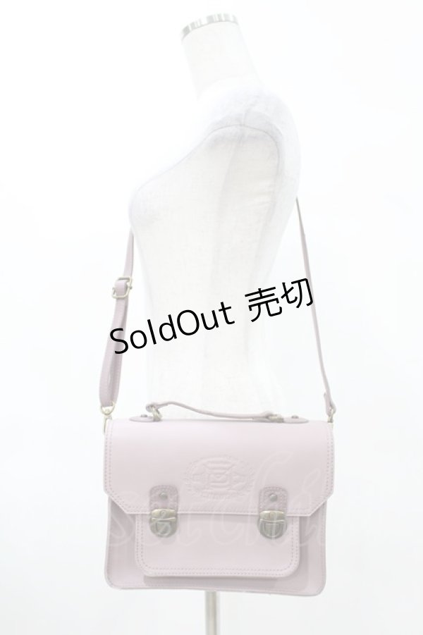 画像1: Maison de FLEUR Petite Robe canone / エンブレムショルダーバッグ  ピンク H-25-03-01-1018-EL-BG-NS-ZH (1)