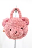 画像1: Maison de FLEUR / ピンくまニアトートバッグ  ピンク H-25-03-01-1021-LO-BG-NS-ZH (1)