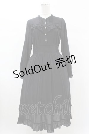 画像: axes femme / フリルワンピース M ブラック H-25-03-01-1034-AX-OP-NS-ZH