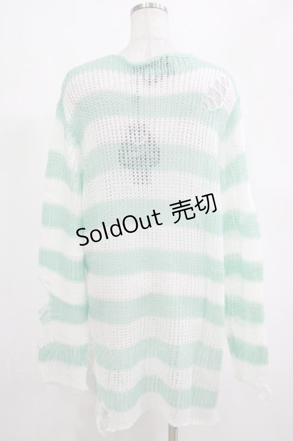 画像3: KILL STAR / Peppermint knit Sweater L ミント H-25-03-01-067-SL-TO-KB-ZY (3)