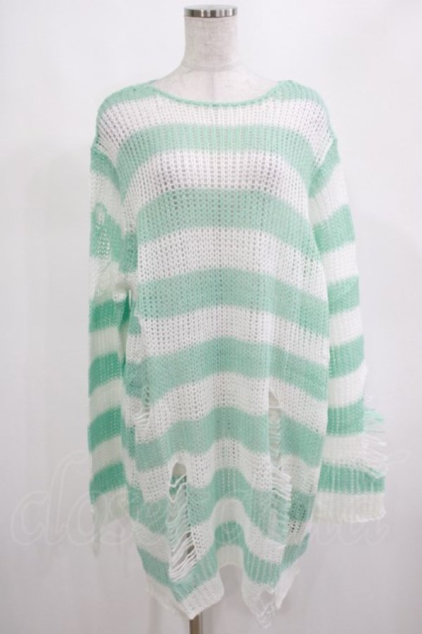画像1: KILL STAR / Peppermint knit Sweater L ミント H-25-03-01-069-SL-TO-KB-ZH (1)