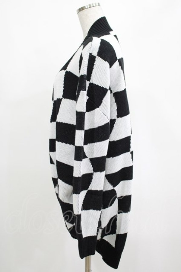 画像2: KILL STAR / Your Move Cardigan XS 黒×白 H-25-03-01-070-SL-TO-KB-ZH (2)