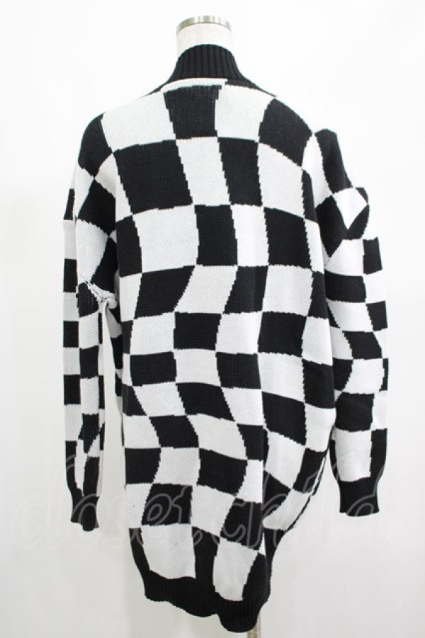 画像3: KILL STAR / Your Move Cardigan XS 黒×白 H-25-03-01-070-SL-TO-KB-ZH (3)