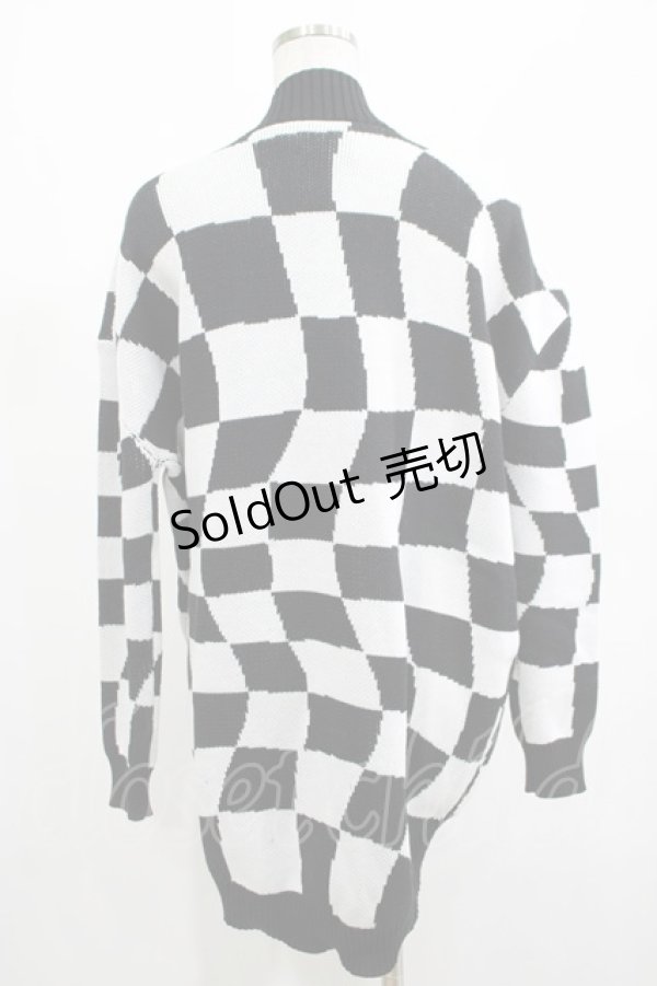 画像3: KILL STAR / Your Move Cardigan XS 黒×白 H-25-03-01-070-SL-TO-KB-ZT311 (3)