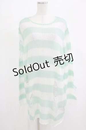 画像: KILL STAR / Peppermint knit Sweater L ミント H-25-03-01-075-SL-TO-KB-ZI