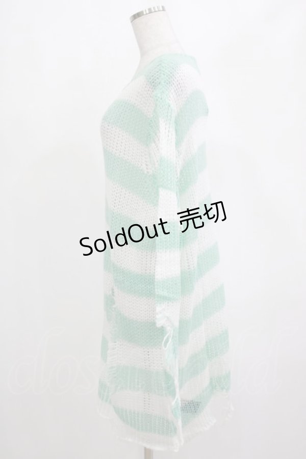 画像2: KILL STAR / Peppermint knit Sweater L ミント H-25-03-01-075-SL-TO-KB-ZI (2)
