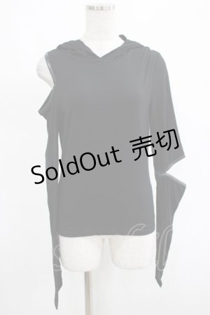 画像: KILL STAR / Morwen Hooded Top S ブラック H-25-03-01-011-SL-TO-KB-ZH