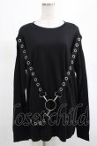 画像1: KILL STAR / Ruckus Long Sleeve Top M 黒 H-25-03-01-013-SL-TO-KB-ZH (1)