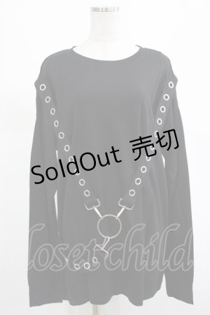 画像: KILL STAR / Ruckus Long Sleeve Top M 黒 H-25-03-01-013-SL-TO-KB-ZH