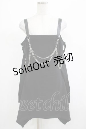 画像: KILL STAR / Pleasure & Chain Dress S 黒 H-25-03-01-014-SL-OP-KB-OS